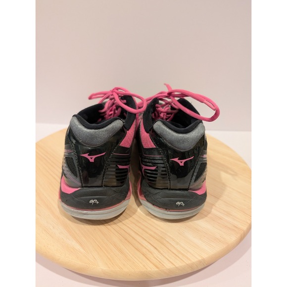 Mizuno Wave Lightning RX3 Womens Volleyball Court Shoes Size 11.5 Black Pink - Picture 5 of 9